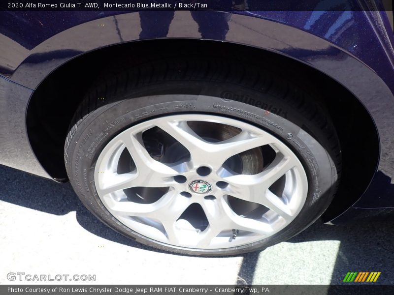Montecarlo Blue Metallic / Black/Tan 2020 Alfa Romeo Giulia TI AWD