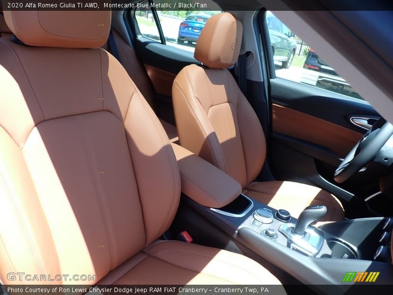 Montecarlo Blue Metallic / Black/Tan 2020 Alfa Romeo Giulia TI AWD