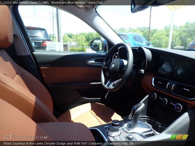 Montecarlo Blue Metallic / Black/Tan 2020 Alfa Romeo Giulia TI AWD