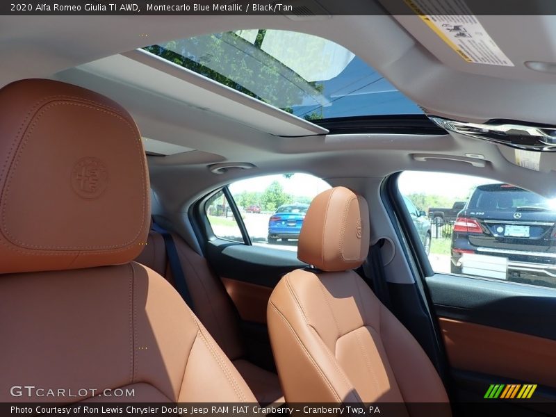 Montecarlo Blue Metallic / Black/Tan 2020 Alfa Romeo Giulia TI AWD
