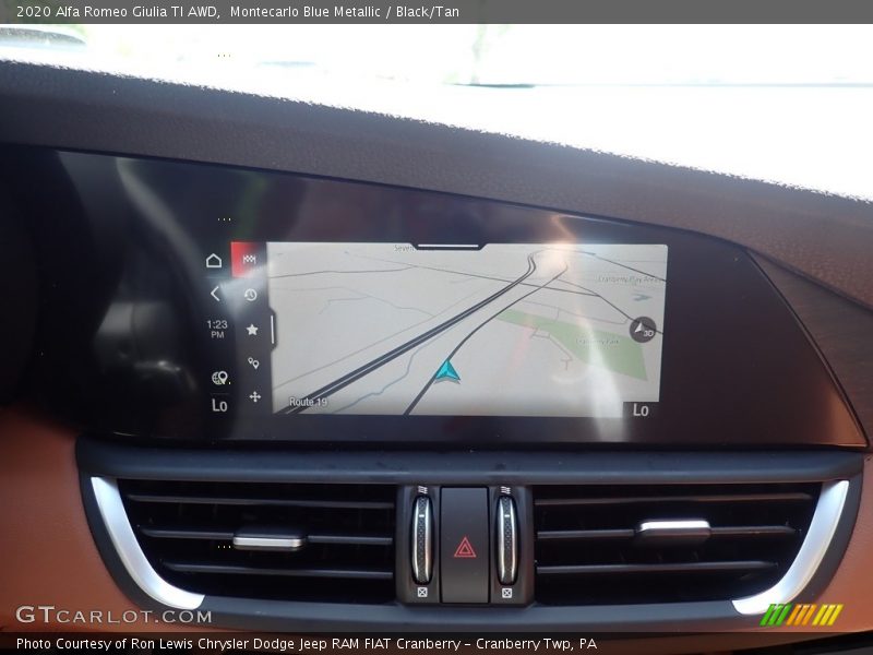 Montecarlo Blue Metallic / Black/Tan 2020 Alfa Romeo Giulia TI AWD