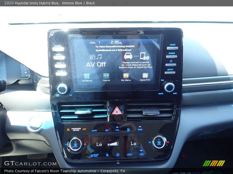 Intense Blue / Black 2020 Hyundai Ioniq Hybrid Blue