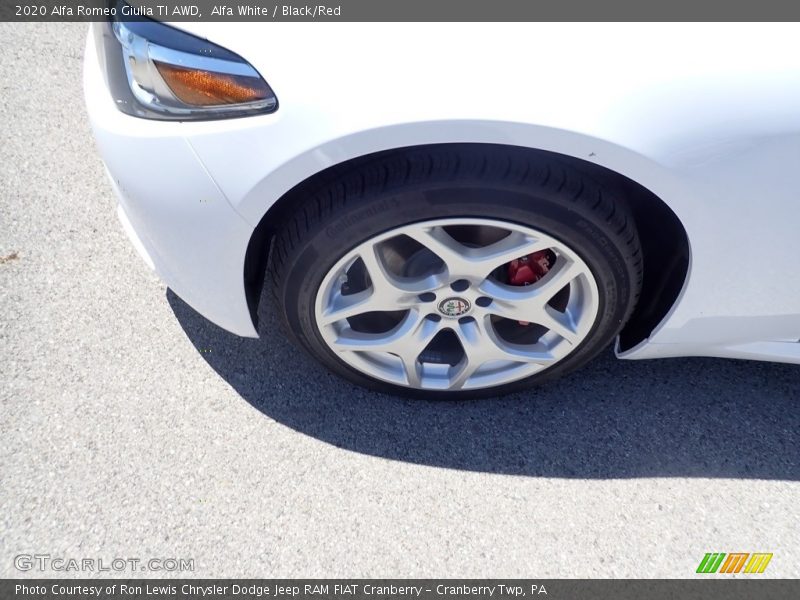 Alfa White / Black/Red 2020 Alfa Romeo Giulia TI AWD