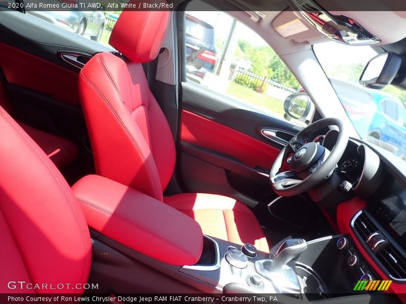 Alfa White / Black/Red 2020 Alfa Romeo Giulia TI AWD