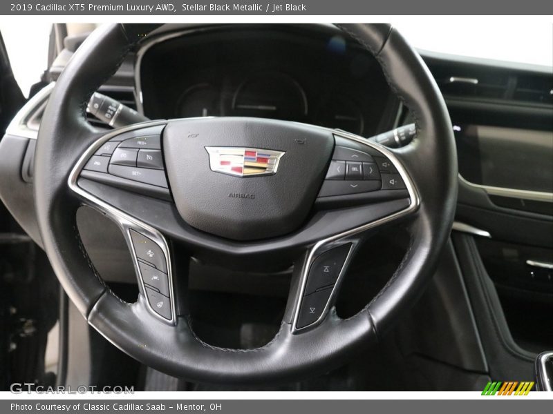 Stellar Black Metallic / Jet Black 2019 Cadillac XT5 Premium Luxury AWD