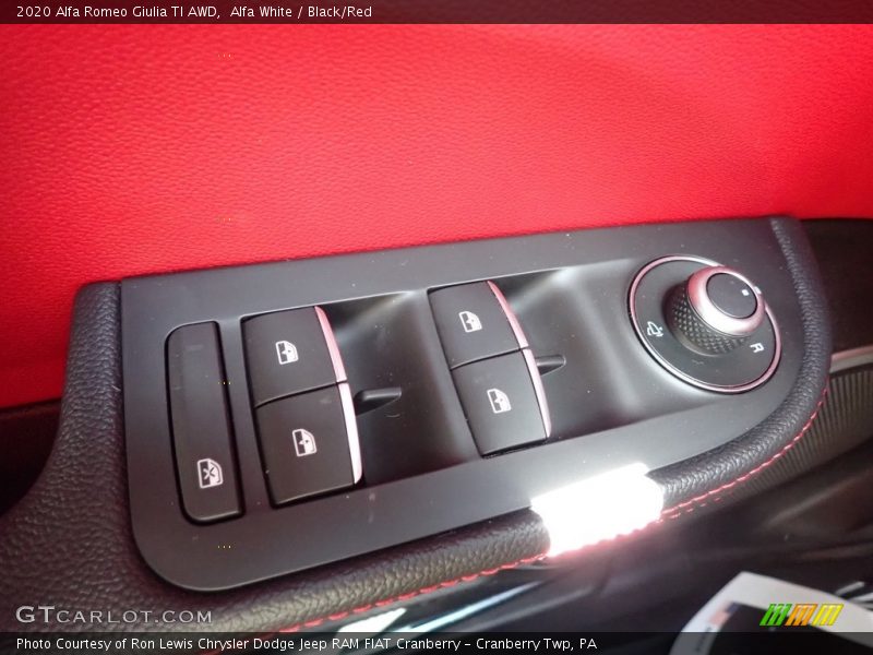 Alfa White / Black/Red 2020 Alfa Romeo Giulia TI AWD