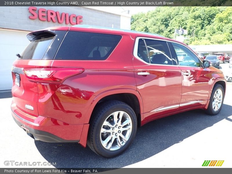 Cajun Red Tintcoat / High Country Jet Black/Loft Brown 2018 Chevrolet Traverse High Country AWD