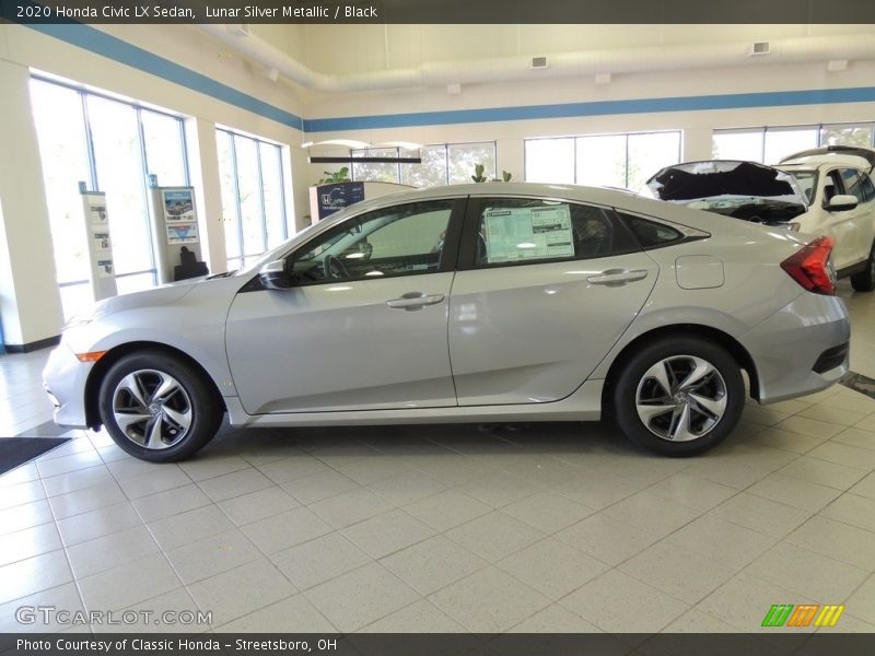Lunar Silver Metallic / Black 2020 Honda Civic LX Sedan