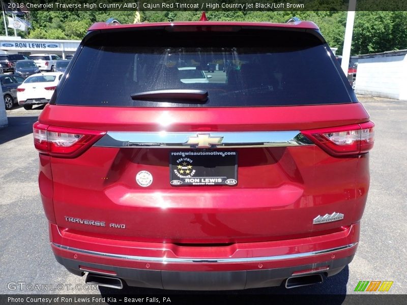 Cajun Red Tintcoat / High Country Jet Black/Loft Brown 2018 Chevrolet Traverse High Country AWD