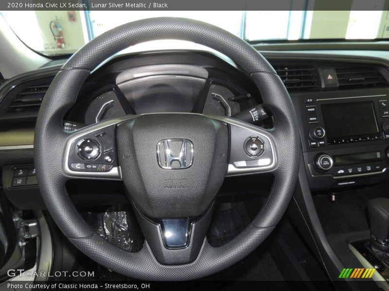 Lunar Silver Metallic / Black 2020 Honda Civic LX Sedan