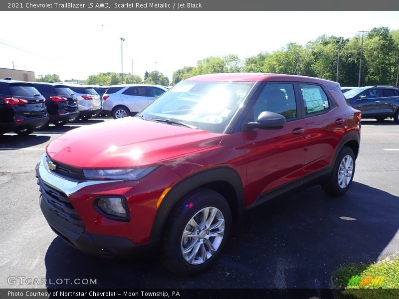 Scarlet Red Metallic / Jet Black 2021 Chevrolet TrailBlazer LS AWD