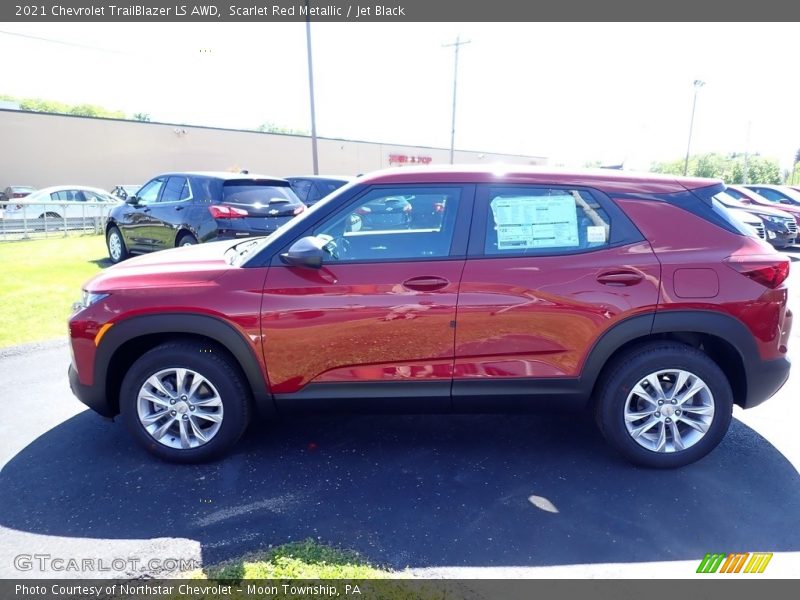 Scarlet Red Metallic / Jet Black 2021 Chevrolet TrailBlazer LS AWD