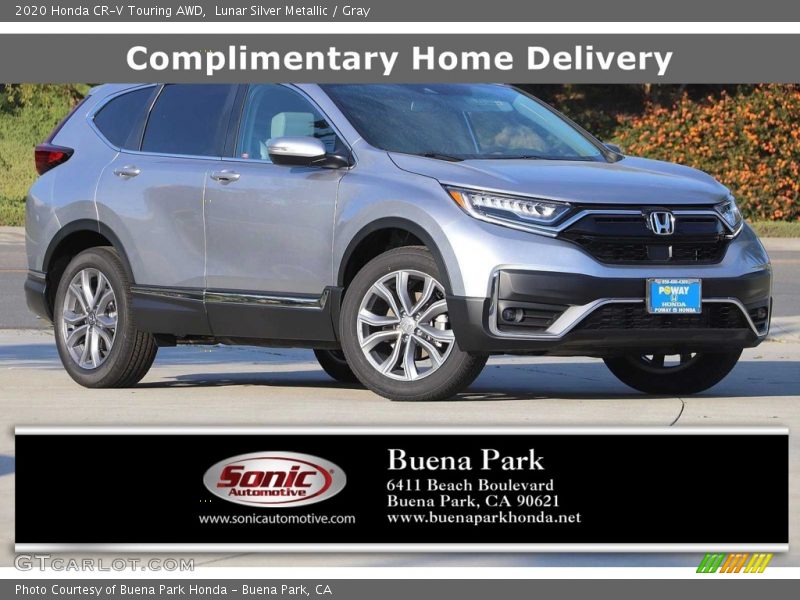 Lunar Silver Metallic / Gray 2020 Honda CR-V Touring AWD