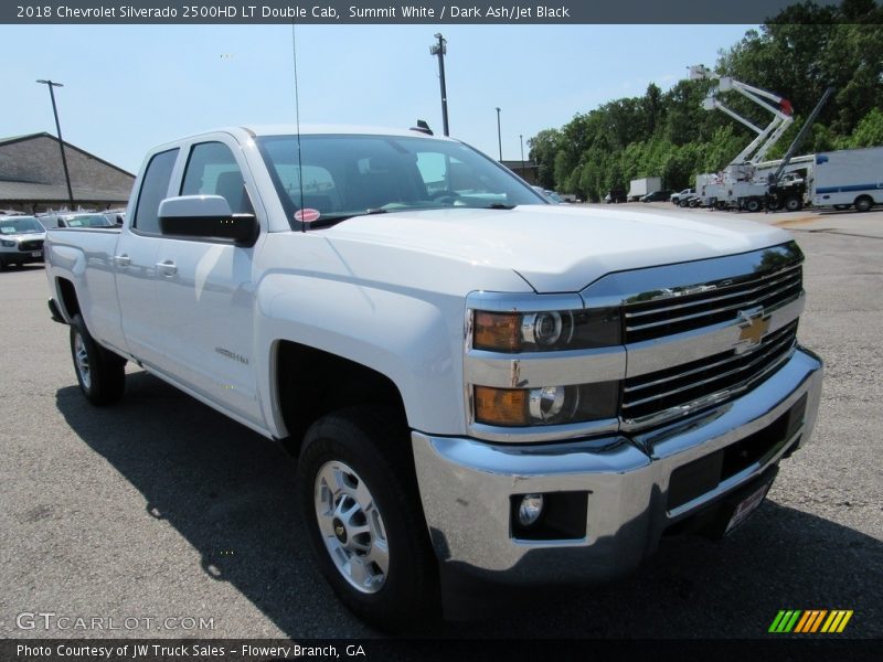 Summit White / Dark Ash/Jet Black 2018 Chevrolet Silverado 2500HD LT Double Cab