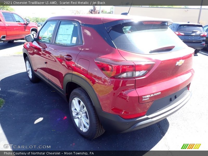Scarlet Red Metallic / Jet Black 2021 Chevrolet TrailBlazer LS AWD