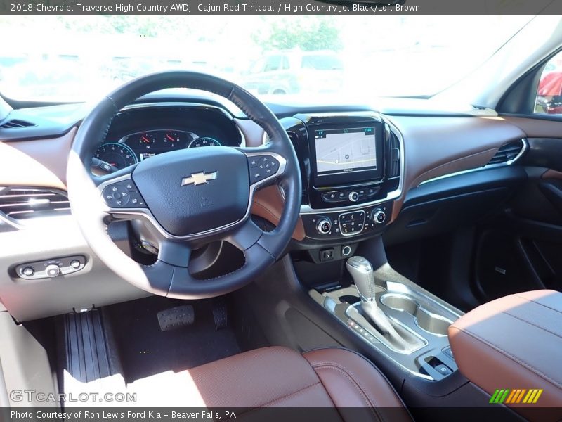 Cajun Red Tintcoat / High Country Jet Black/Loft Brown 2018 Chevrolet Traverse High Country AWD