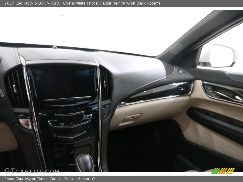 Crystal White Tricoat / Light Neutral w/Jet Black Accents 2017 Cadillac ATS Luxury AWD
