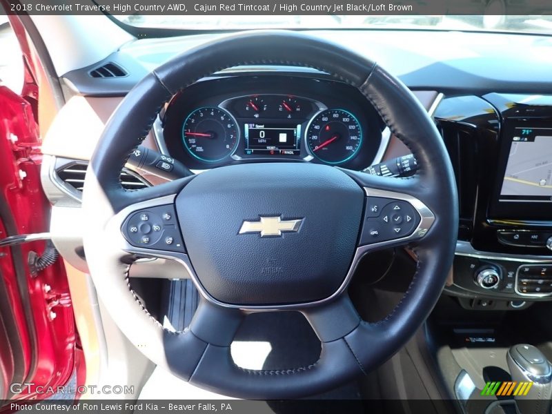 Cajun Red Tintcoat / High Country Jet Black/Loft Brown 2018 Chevrolet Traverse High Country AWD