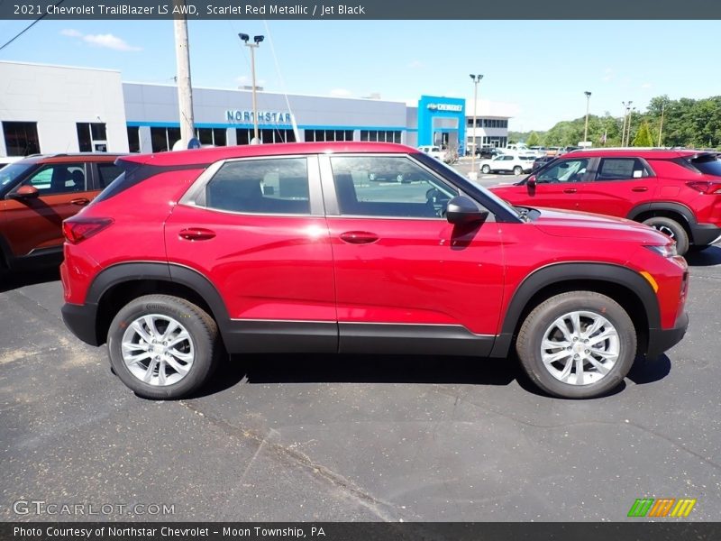 Scarlet Red Metallic / Jet Black 2021 Chevrolet TrailBlazer LS AWD