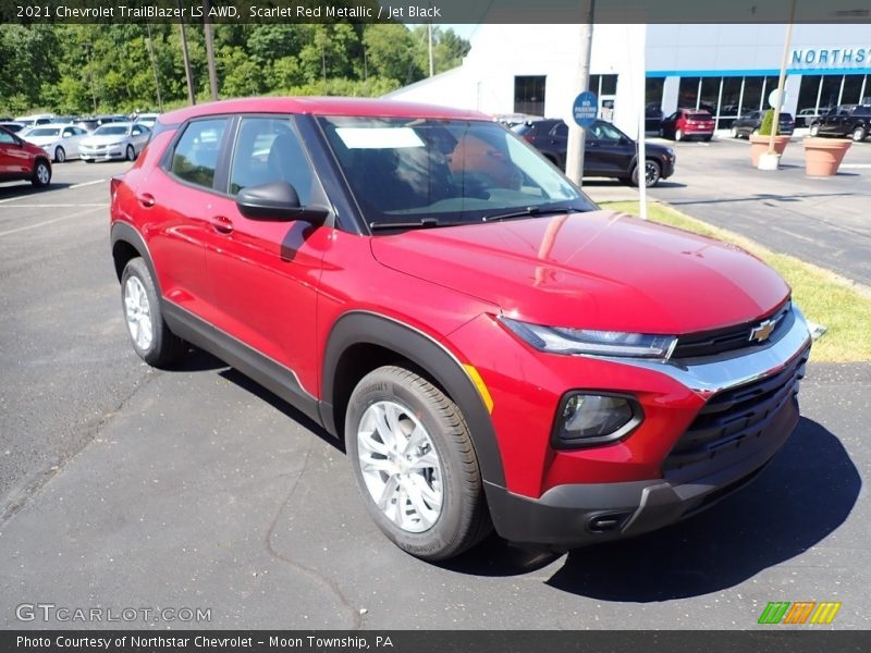 Scarlet Red Metallic / Jet Black 2021 Chevrolet TrailBlazer LS AWD