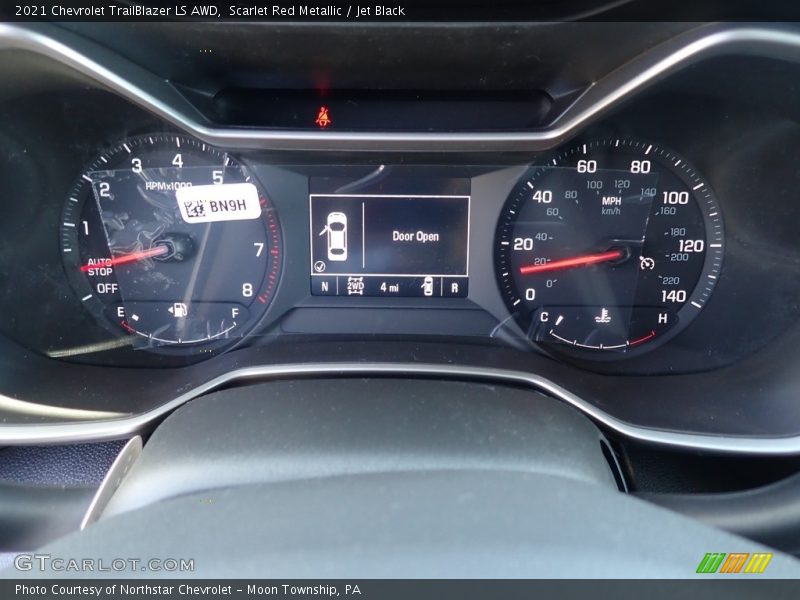 Scarlet Red Metallic / Jet Black 2021 Chevrolet TrailBlazer LS AWD