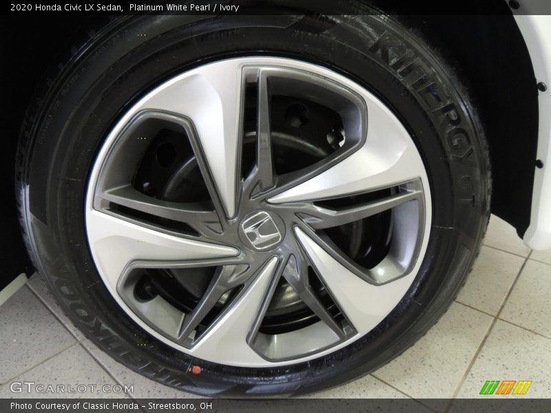 Platinum White Pearl / Ivory 2020 Honda Civic LX Sedan
