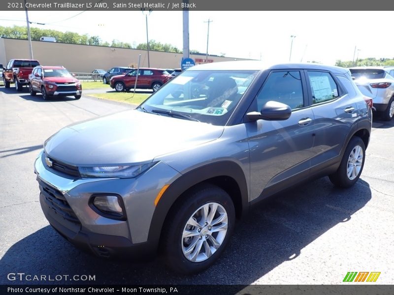 Satin Steel Metallic / Jet Black 2021 Chevrolet TrailBlazer LS AWD