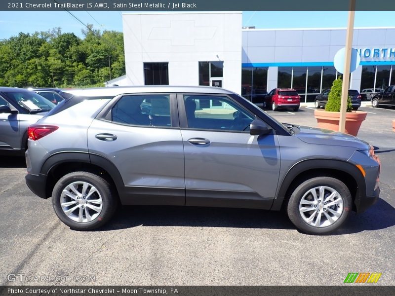 Satin Steel Metallic / Jet Black 2021 Chevrolet TrailBlazer LS AWD