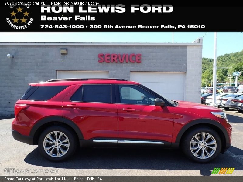 Rapid Red Metallic / Ebony 2020 Ford Explorer XLT