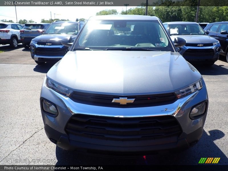 Satin Steel Metallic / Jet Black 2021 Chevrolet TrailBlazer LS AWD
