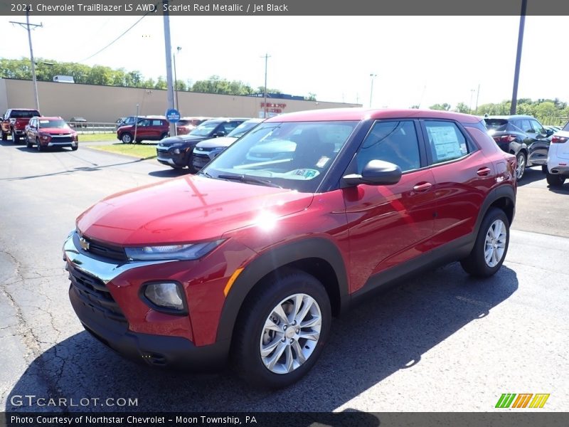 Scarlet Red Metallic / Jet Black 2021 Chevrolet TrailBlazer LS AWD