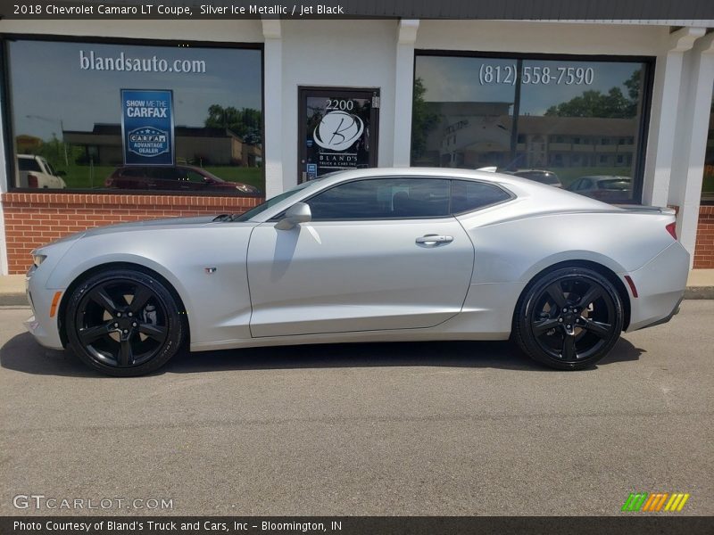 Silver Ice Metallic / Jet Black 2018 Chevrolet Camaro LT Coupe