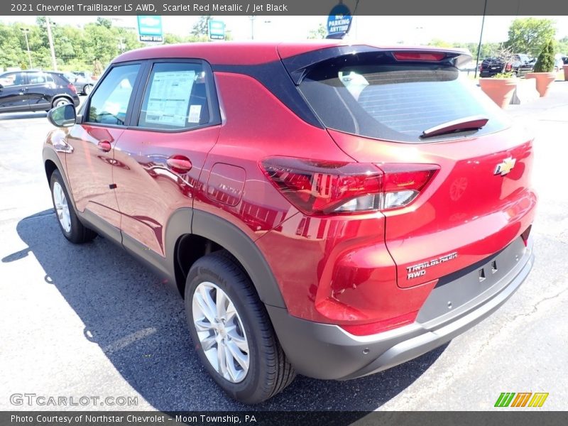 Scarlet Red Metallic / Jet Black 2021 Chevrolet TrailBlazer LS AWD