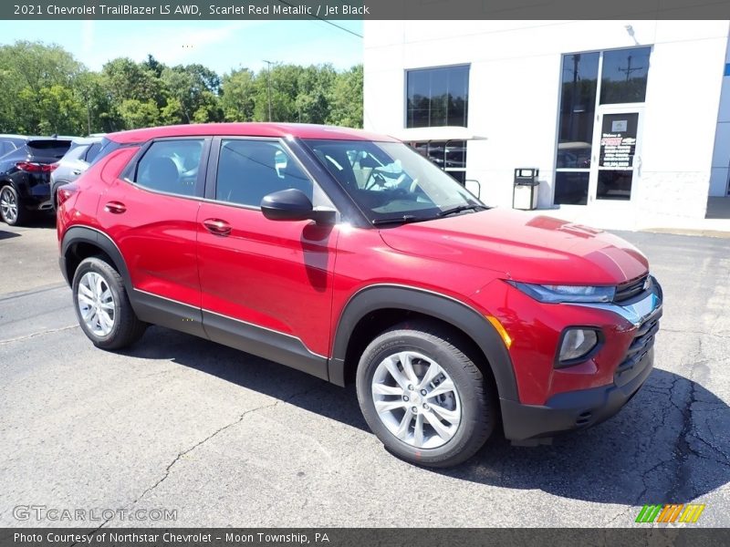 Scarlet Red Metallic / Jet Black 2021 Chevrolet TrailBlazer LS AWD