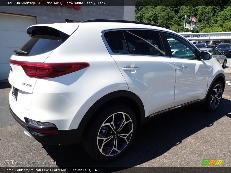 Snow White Pearl / Black 2020 Kia Sportage SX Turbo AWD