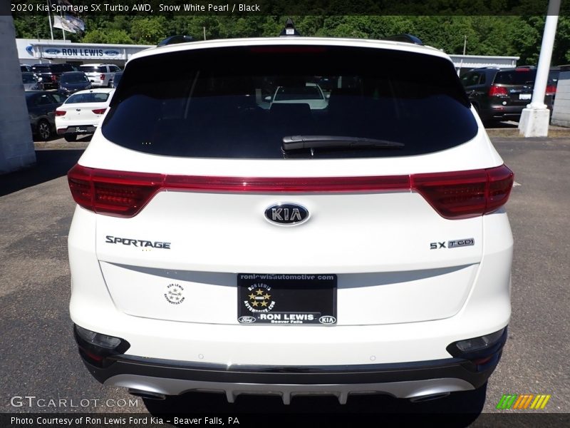 Snow White Pearl / Black 2020 Kia Sportage SX Turbo AWD