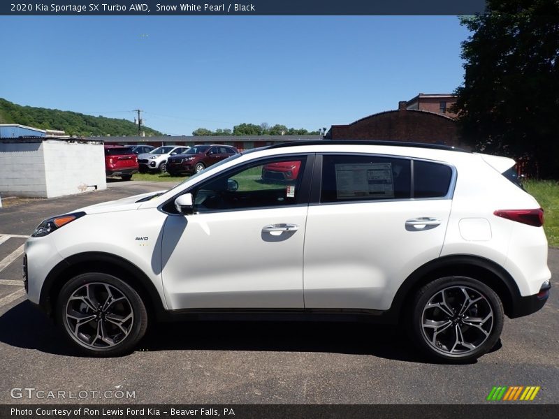  2020 Sportage SX Turbo AWD Snow White Pearl