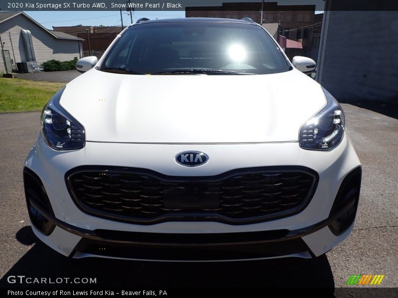 Snow White Pearl / Black 2020 Kia Sportage SX Turbo AWD