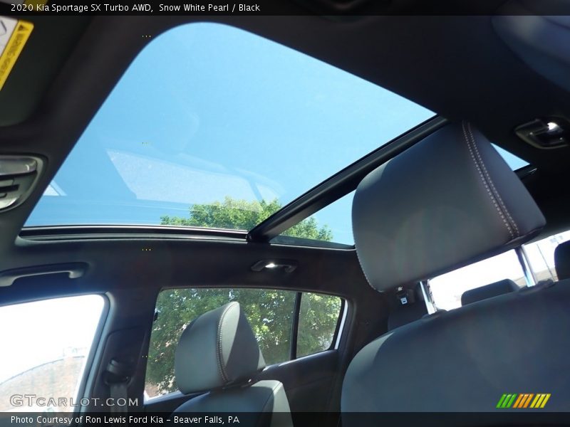 Sunroof of 2020 Sportage SX Turbo AWD
