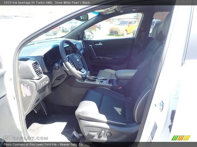 Snow White Pearl / Black 2020 Kia Sportage SX Turbo AWD