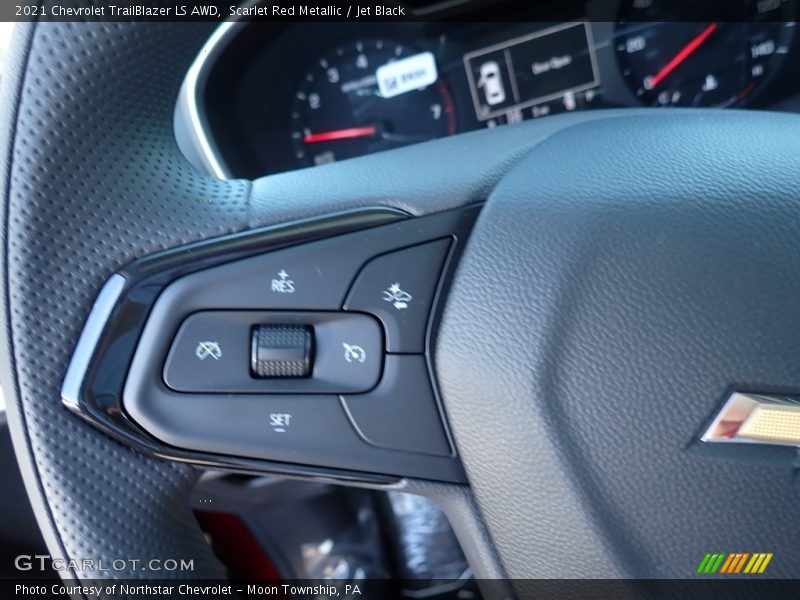 Scarlet Red Metallic / Jet Black 2021 Chevrolet TrailBlazer LS AWD