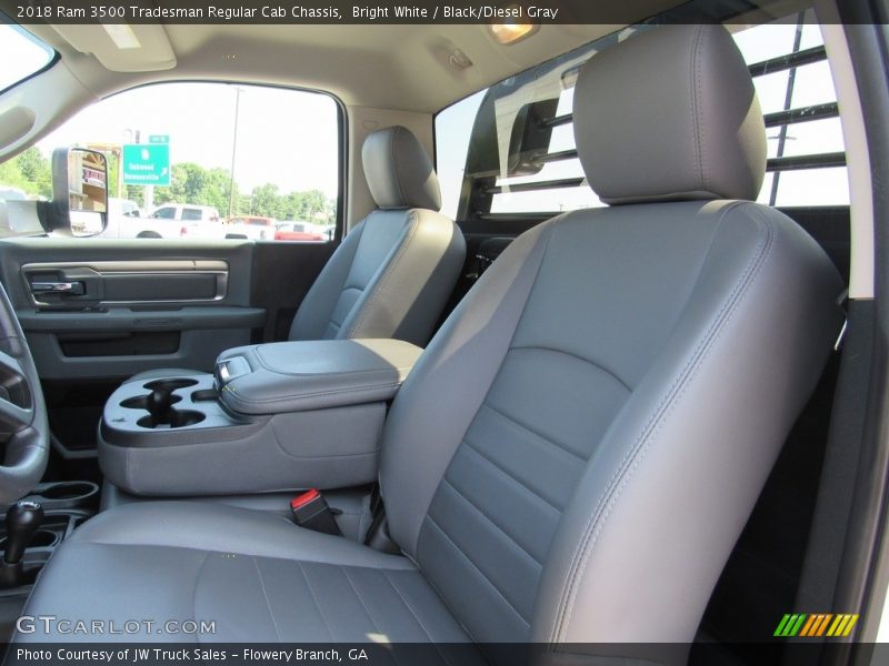 Bright White / Black/Diesel Gray 2018 Ram 3500 Tradesman Regular Cab Chassis