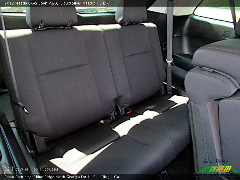 Liquid Silver Meatllic / Black 2012 Mazda CX-9 Sport AWD