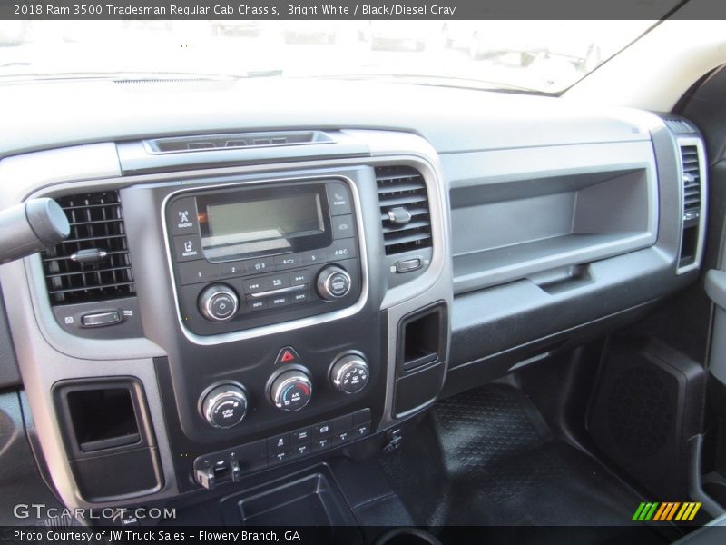 Bright White / Black/Diesel Gray 2018 Ram 3500 Tradesman Regular Cab Chassis