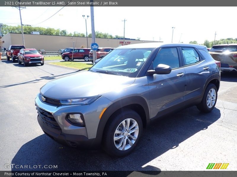 Satin Steel Metallic / Jet Black 2021 Chevrolet TrailBlazer LS AWD