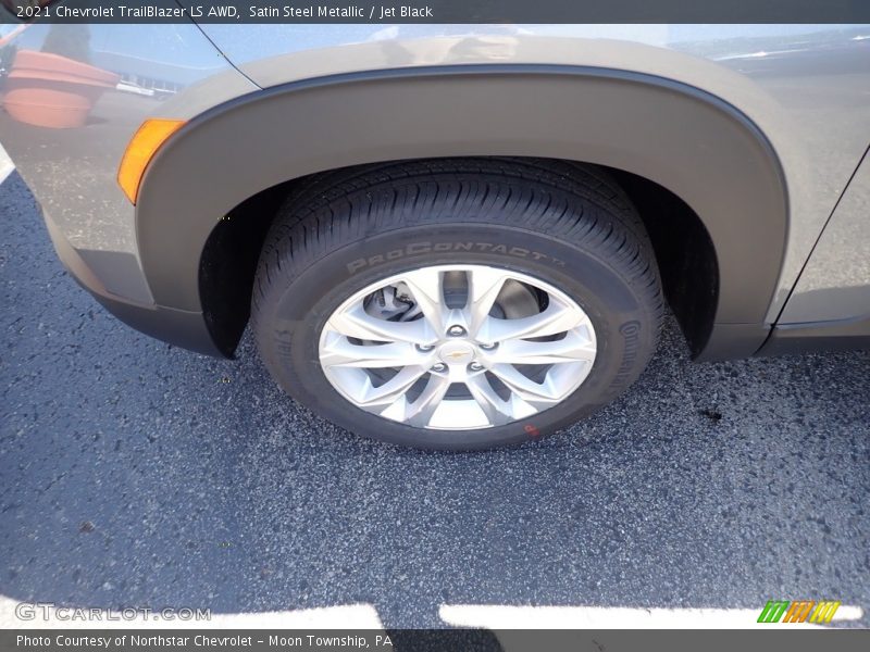 Satin Steel Metallic / Jet Black 2021 Chevrolet TrailBlazer LS AWD