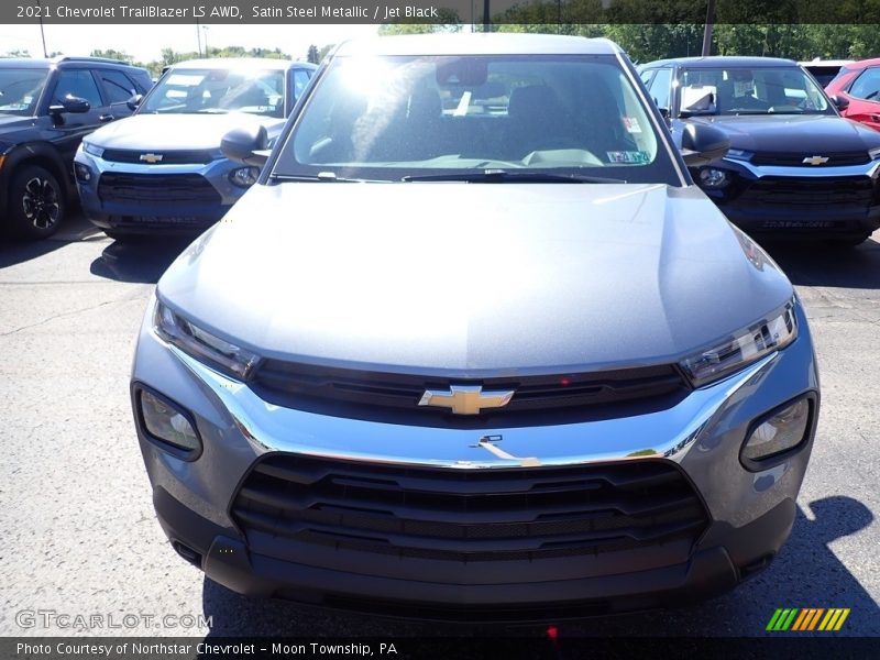 Satin Steel Metallic / Jet Black 2021 Chevrolet TrailBlazer LS AWD