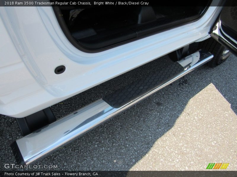 Bright White / Black/Diesel Gray 2018 Ram 3500 Tradesman Regular Cab Chassis