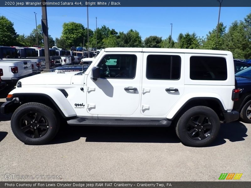 Bright White / Black 2020 Jeep Wrangler Unlimited Sahara 4x4