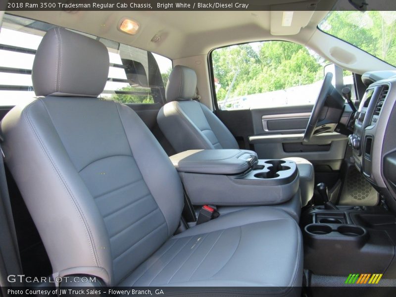 Bright White / Black/Diesel Gray 2018 Ram 3500 Tradesman Regular Cab Chassis
